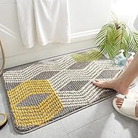 バスルームラグ フロアカーペット バスマット 超吸収性 玄関マット Amazon | バスマットラグ、超吸収性フロアマット、水吸収速乾